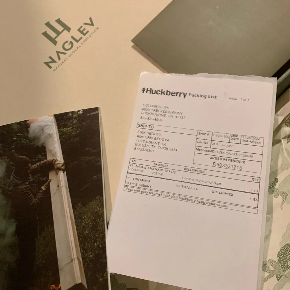 Brand new in box Naglev Combat Boots men’s size 9 - Picture 10 of 11